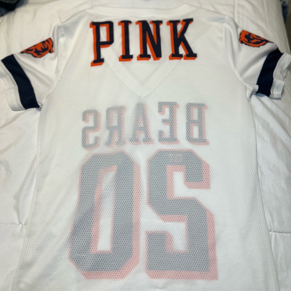 PINK Victoria’s Secret x NFL Chicago Bears Jersey Tee – Women’s Small - Picture 3 of 3